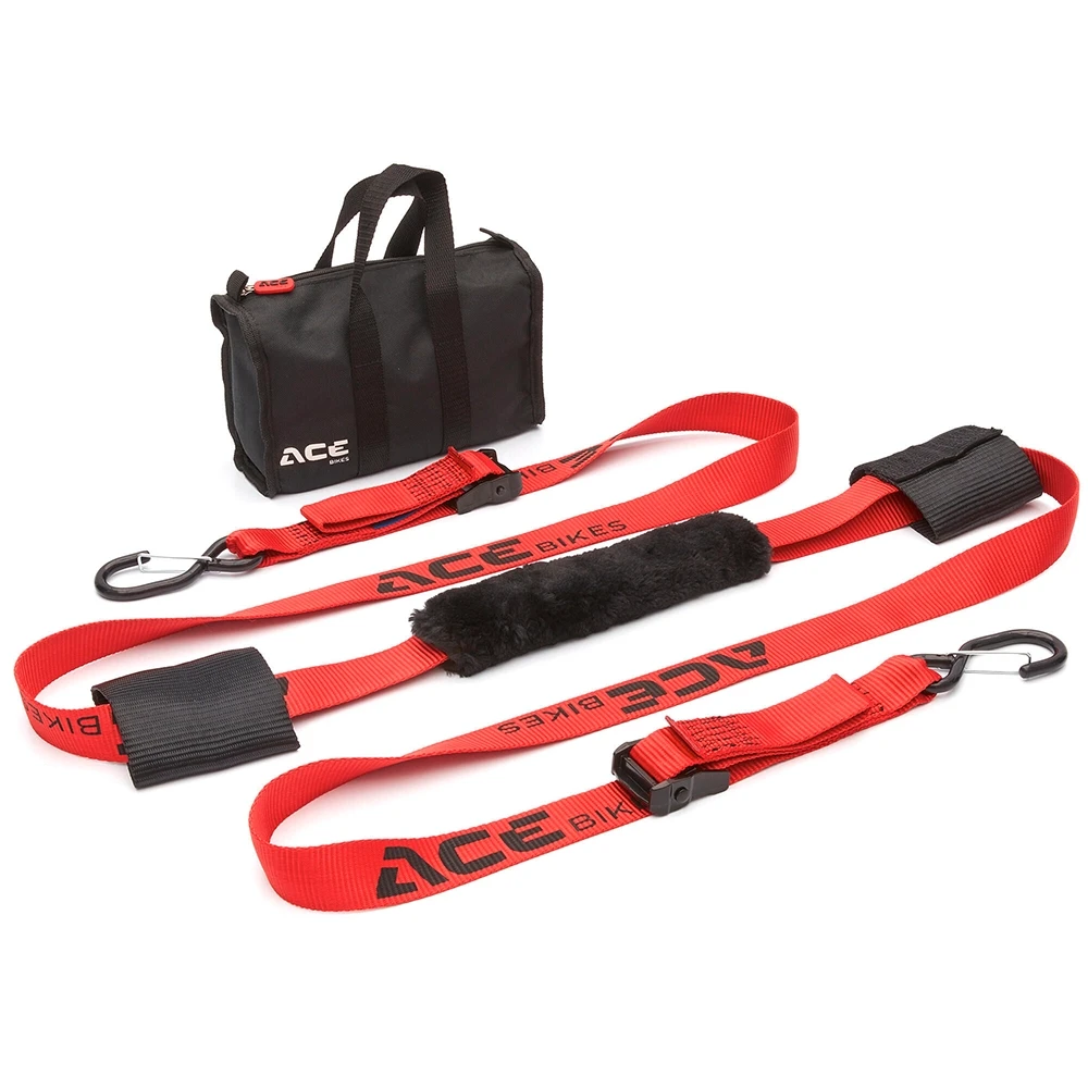 Spanngurt mit Lenkerlaschen L: 300cm/350daN, ACEBIKES Buckle-Up