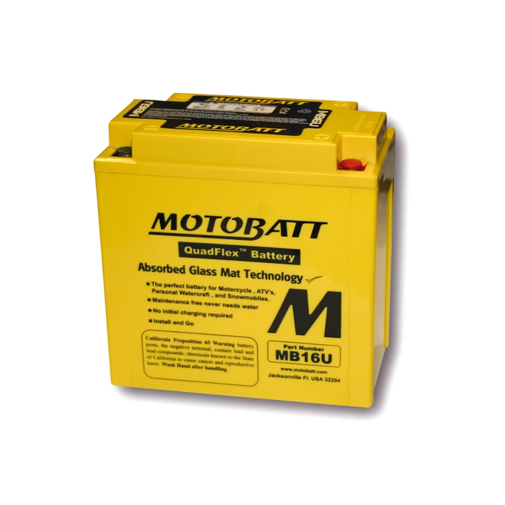 Batterie MOTOBATT MB16U (LF-AGM) 12V/20Ah - 160x90x161mm, 4 polig