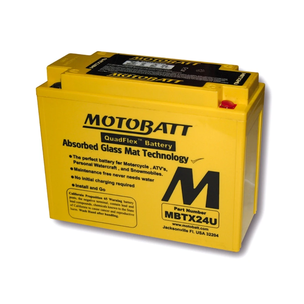 Batterie MOTOBATT MBTX24U (LF-AGM) 12V/25Ah - 205x87x162mm, 4 polig