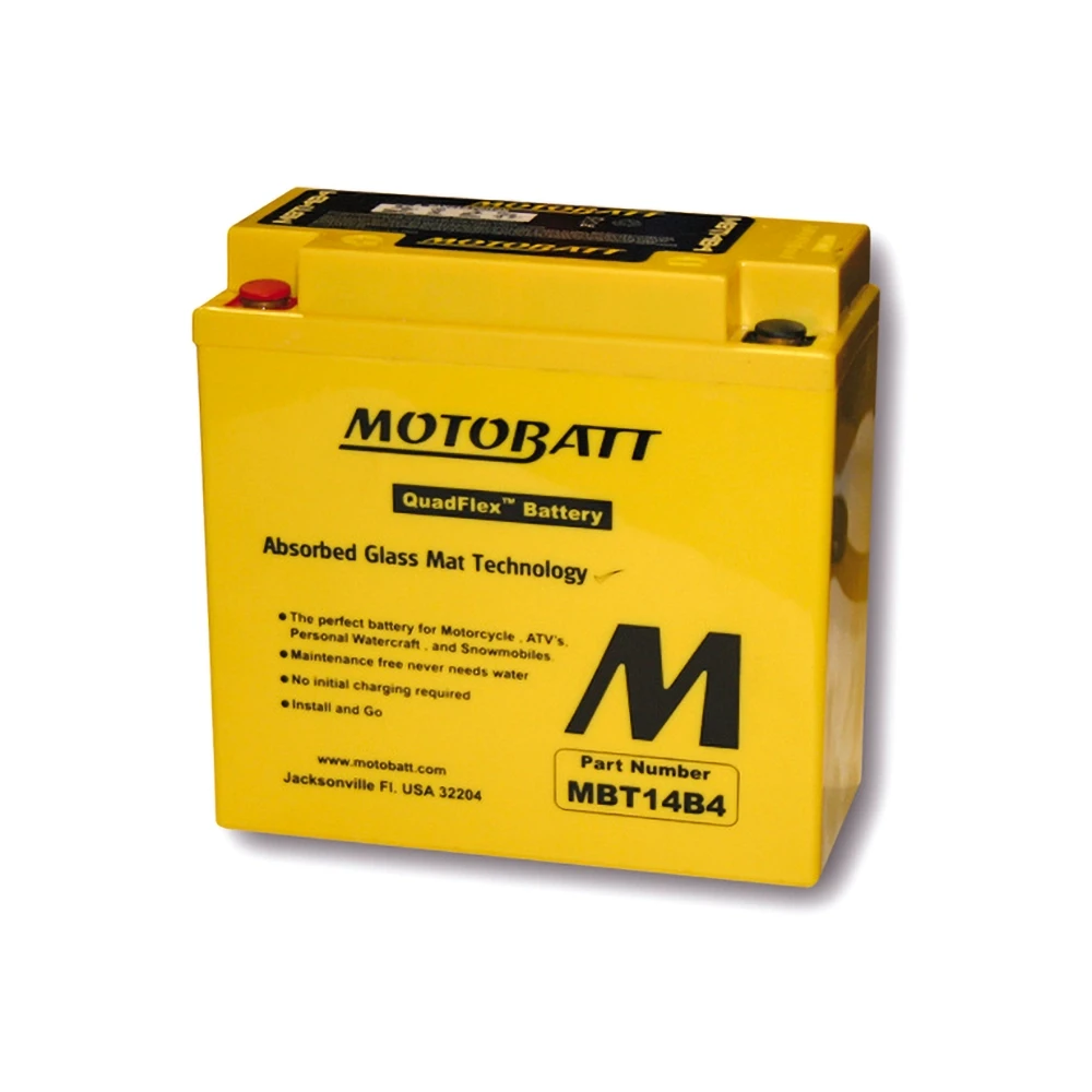 Batterie MOTOBATT MBT14B4 (LF-AGM) 12V/13Ah - 150x70x145mm