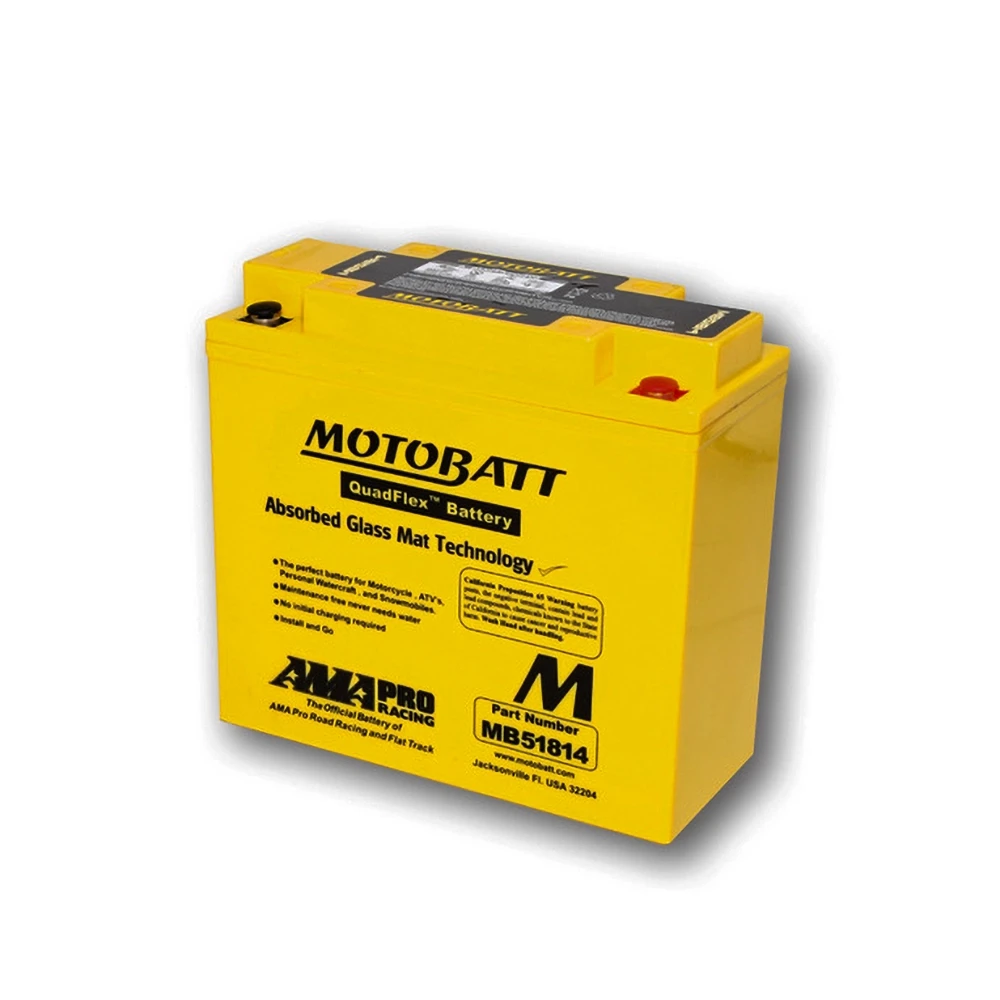 Batterie MOTOBATT MB51814 (LF-AGM) 12V/22Ah - 183x80x170mm