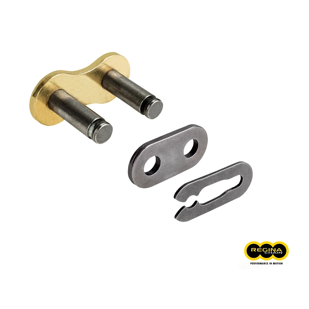 Kettenschloss mit Clip Regina 520 / 135 RH2, ohne O-Ring, Typ 26, gold-schwarz