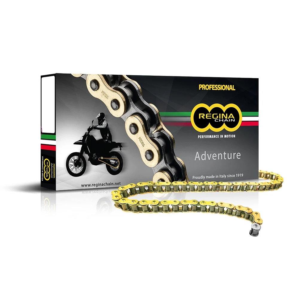 Kette 520 Regina 520 / 135 ZRE 120L, Z-Ring, Adventure -> 700cc, gold-schwarz