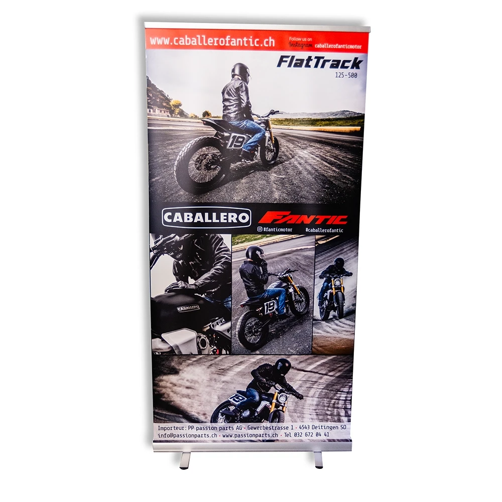 Roll-Up Display Fantic Caballero Flattrack 200x100cm