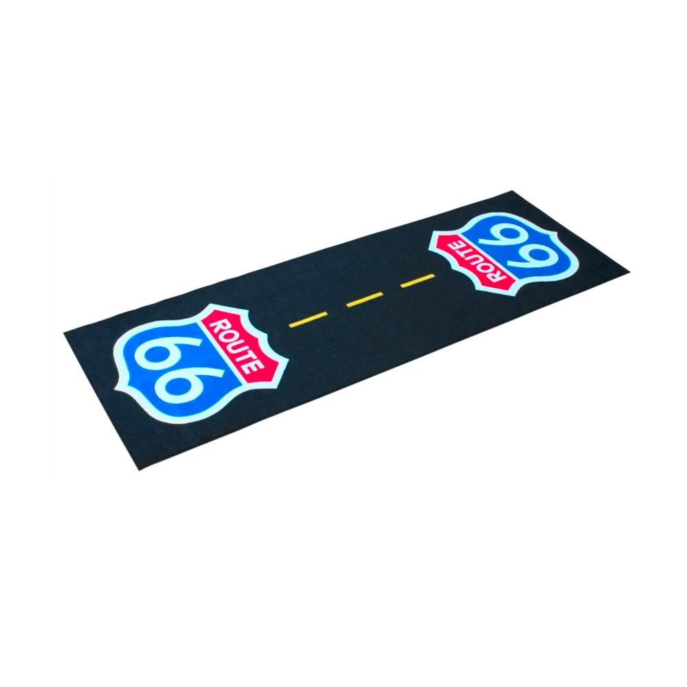 Moto Teppich BIKETEK S 3 antirutsch CUSTOM ROUTE 66 100x280cm
