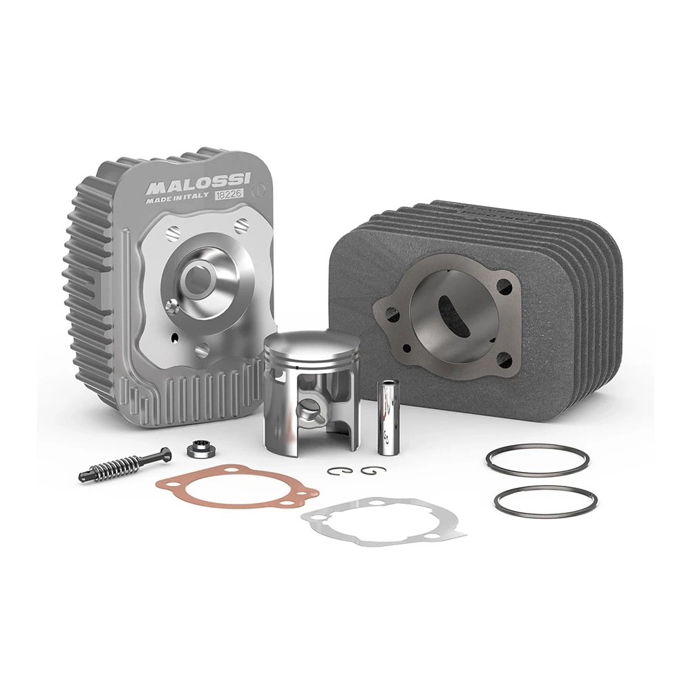 Zylinderkit Malossi 43mm Guss Axe 10mm Piaggio Ciao/SI mit Kopf