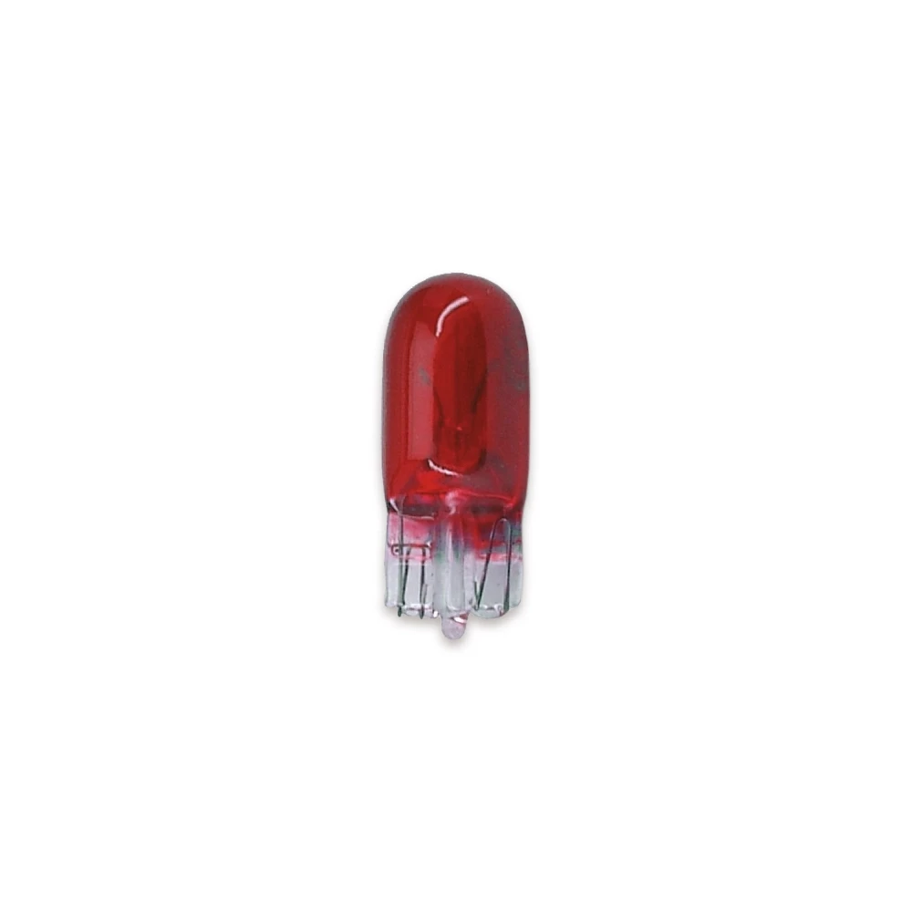 Glühlampe Glassockel rot T10, 12V 3W (1 Stück)