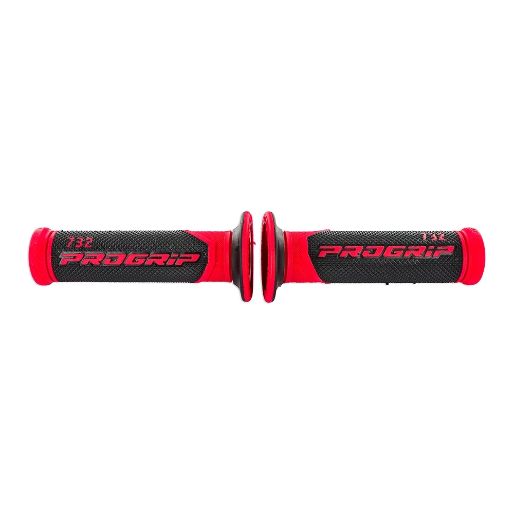 Paar Griffe Pro Grip Scooter 732 schwarz-rot soft touch