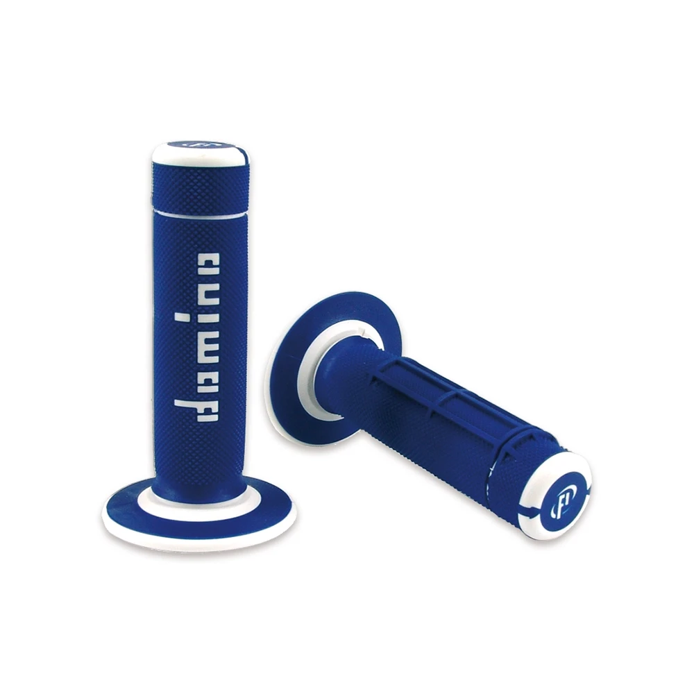 Paar Griffe Domino cross blau/weiss