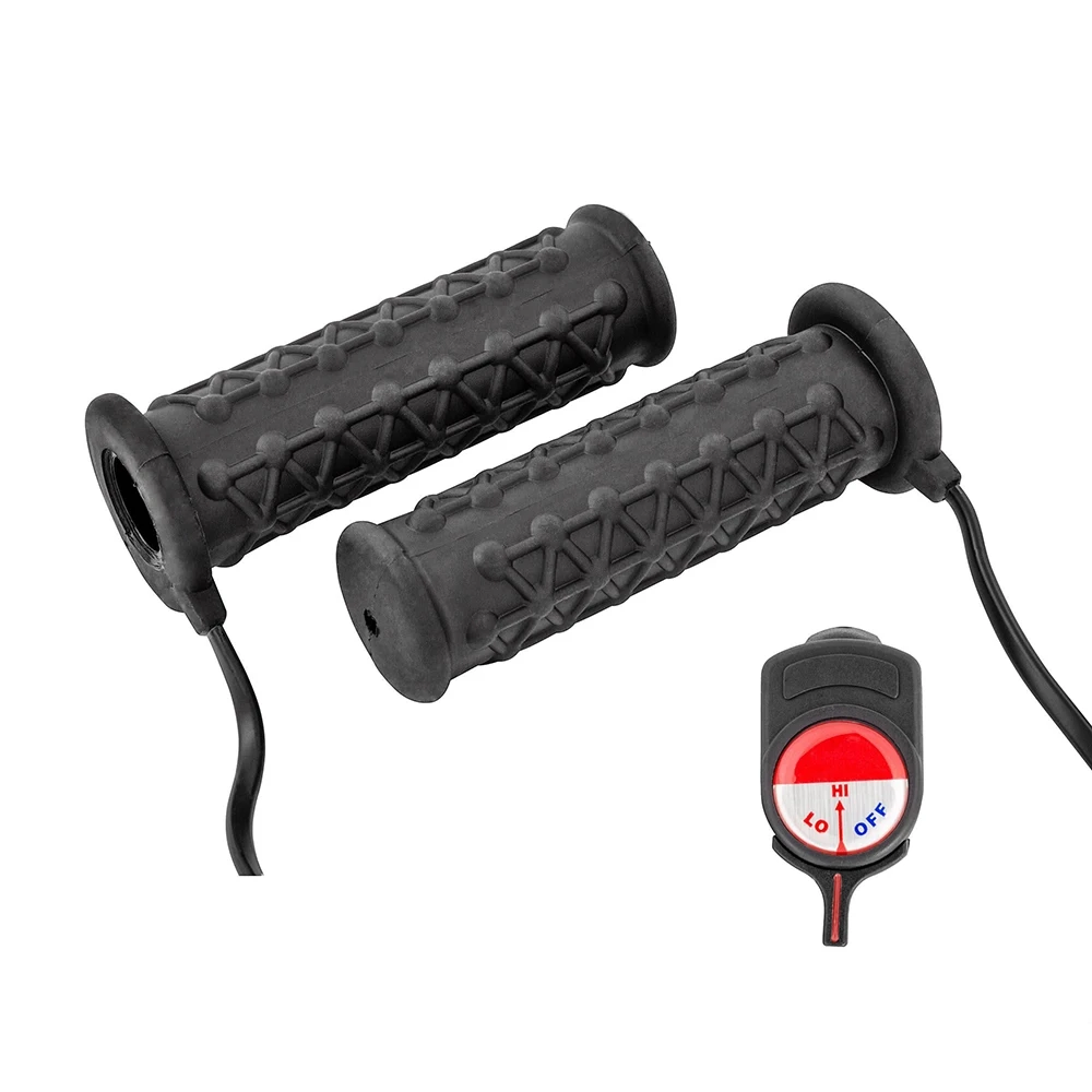 Griffe beheizbar / Heizgriffe Ø 25.4mm einstellbar BIKEIT 2 Stufen L: 129mm