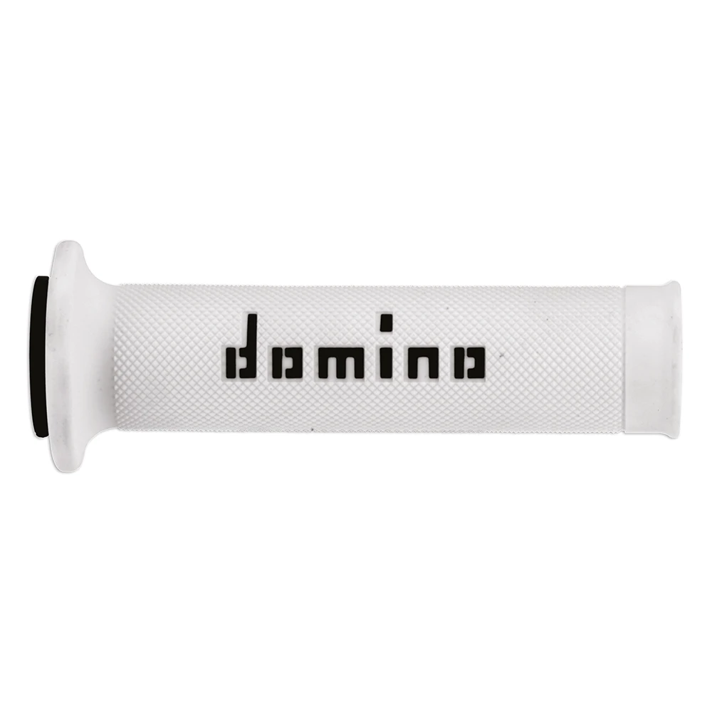 Paar Griffe Domino Road-Racing weiss/schwarz