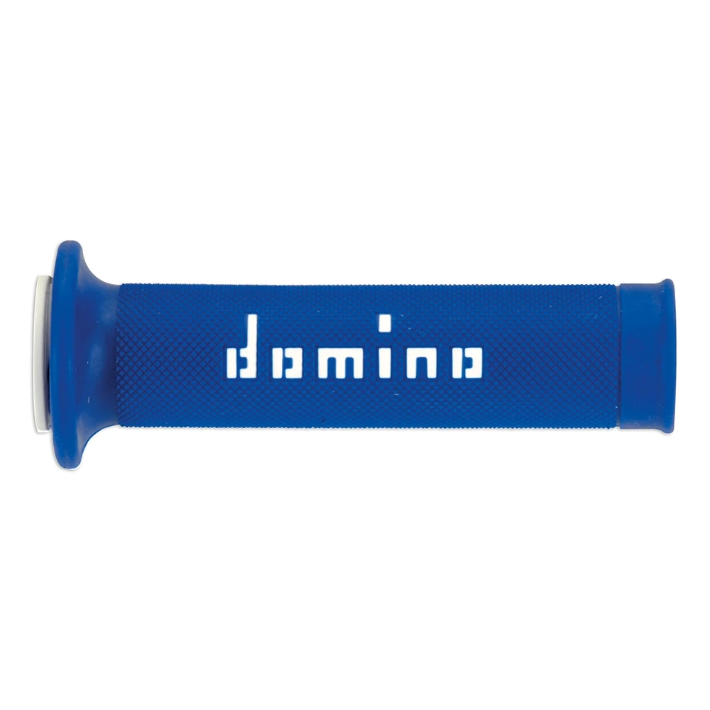 Paar Griffe Domino Road-Racing blau/weiss