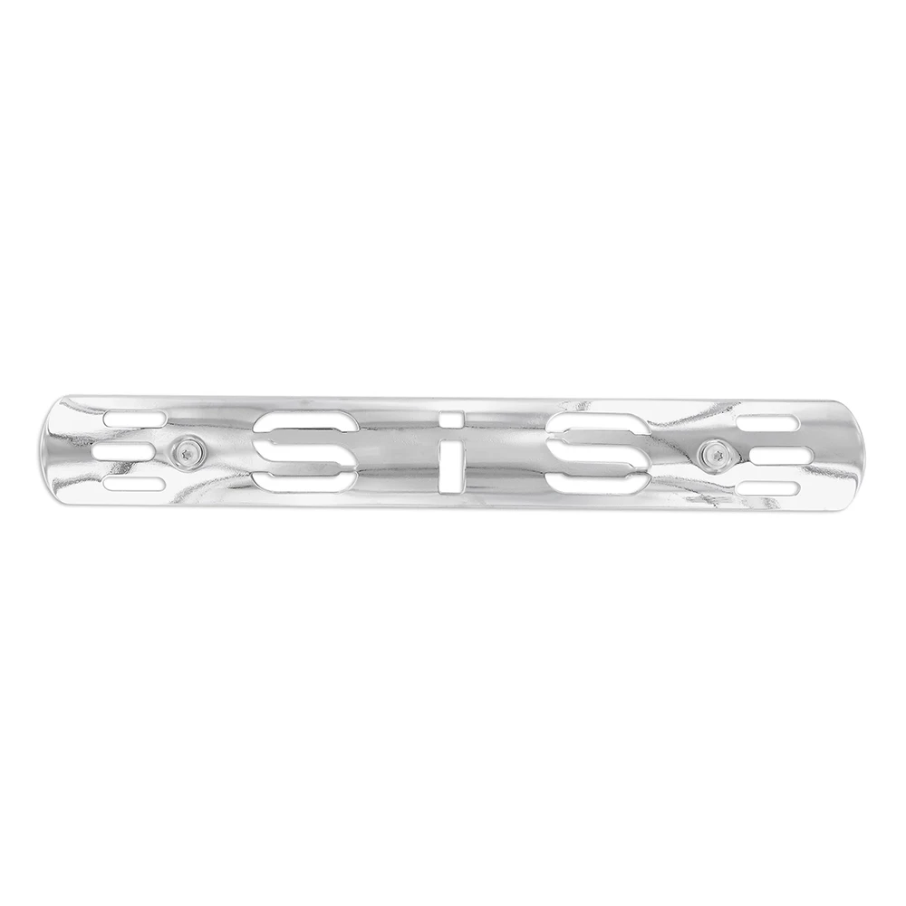 Hitzeschild chrom universal + für 018878 und 018880 inkl. Schrauben