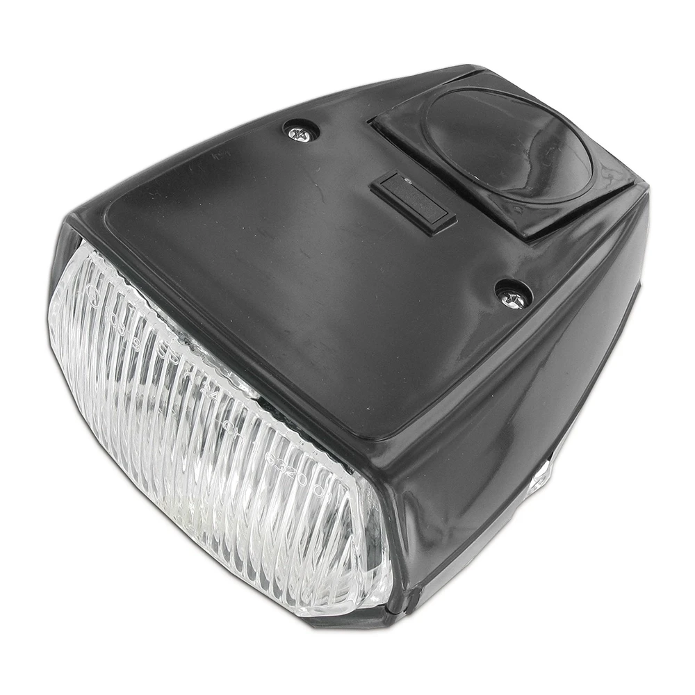 Scheinwerfer/Lampe eckig schwarz ohne Schalter Puch/Sachs
