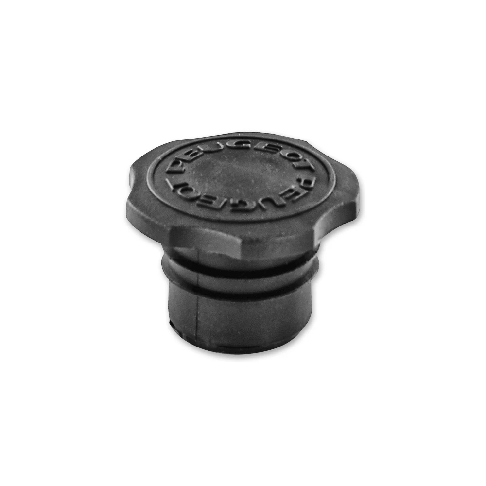 Tankdeckel Peugeot 103 schwarz mit Schriftzug