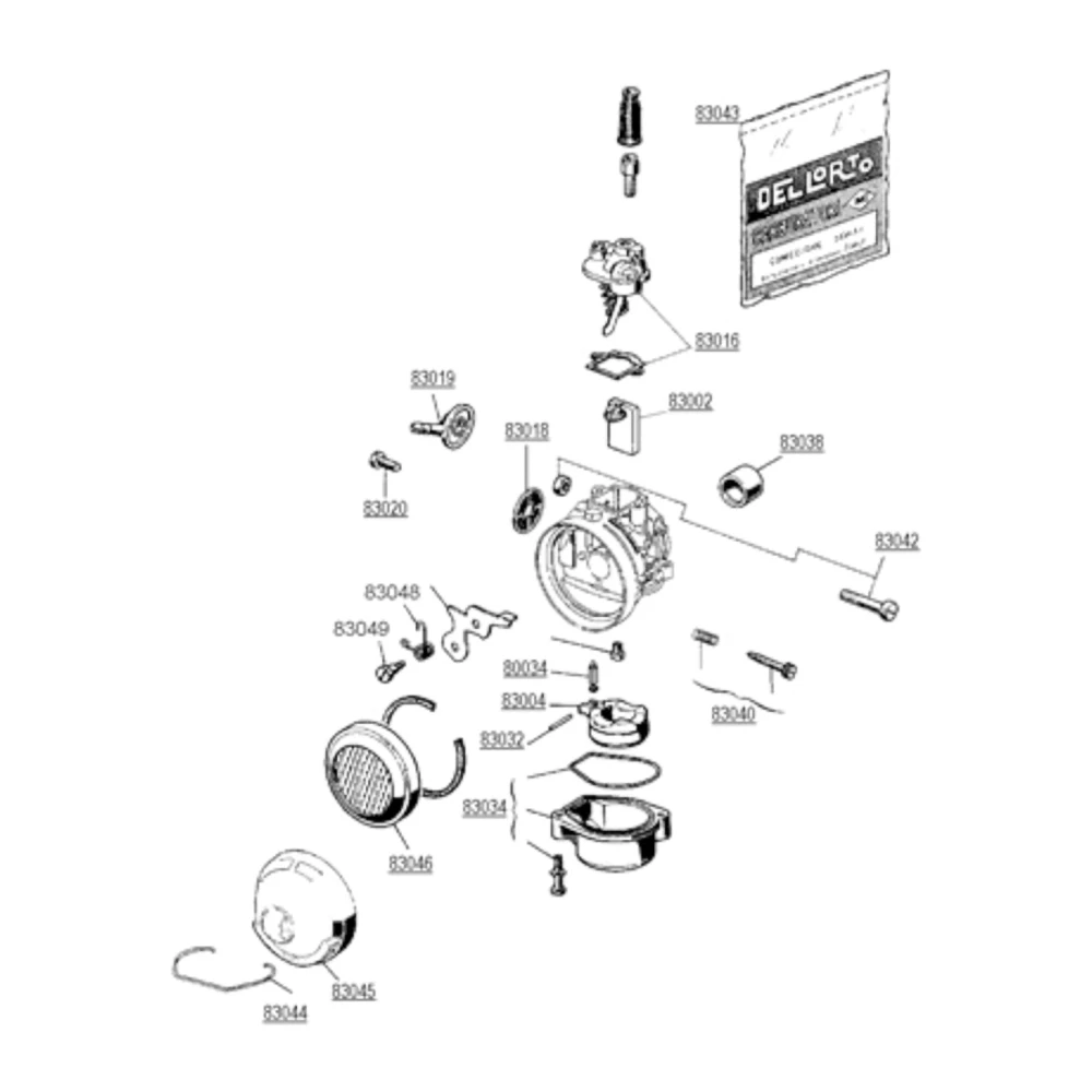 Schwimmer Vergaser Dellorto SHA 14/14-16/16