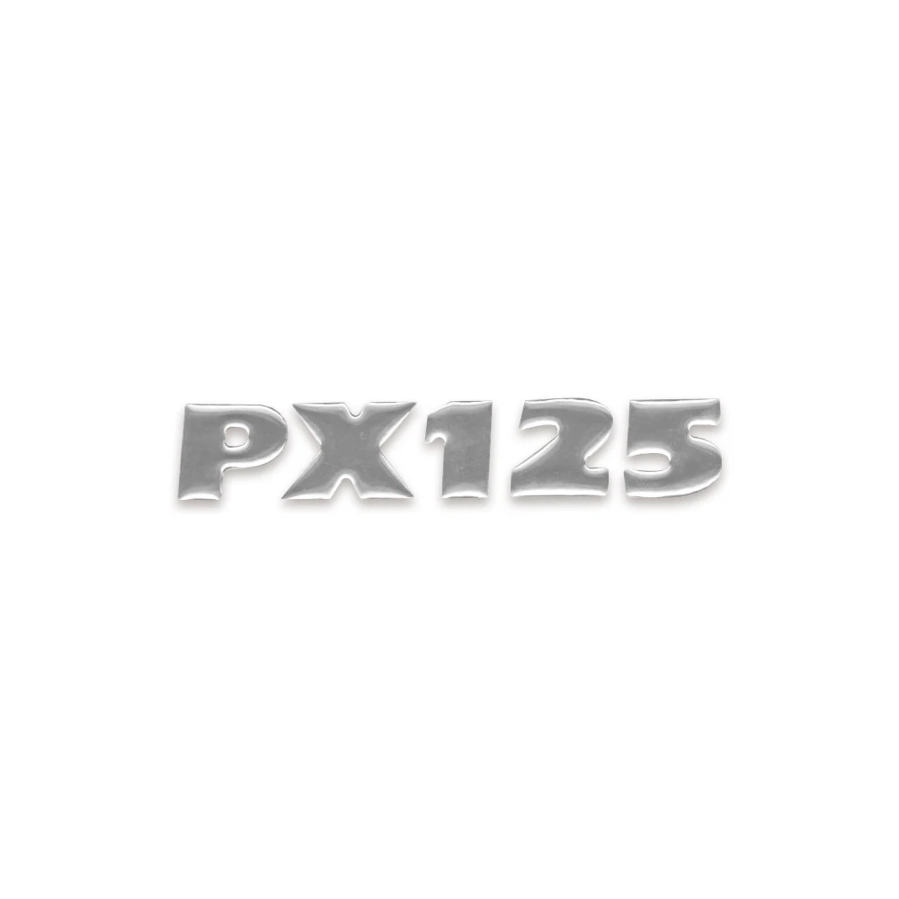 Aufkleber chrom -PX125- Vespa PX125 126x23 mm