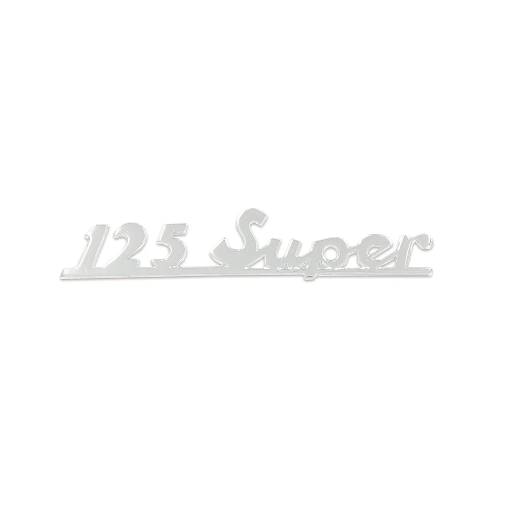 Emblem chrom 125 Super Vespa 117x22 mm