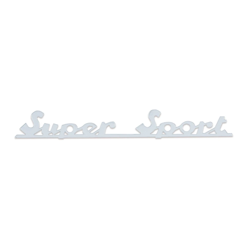 Emblem chrom Super Sport Vespa 169x21.5 mm