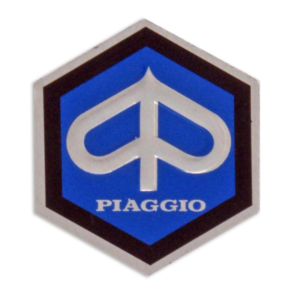 Emblem PIAGGIO mit Logo 26mm aus Aluminium