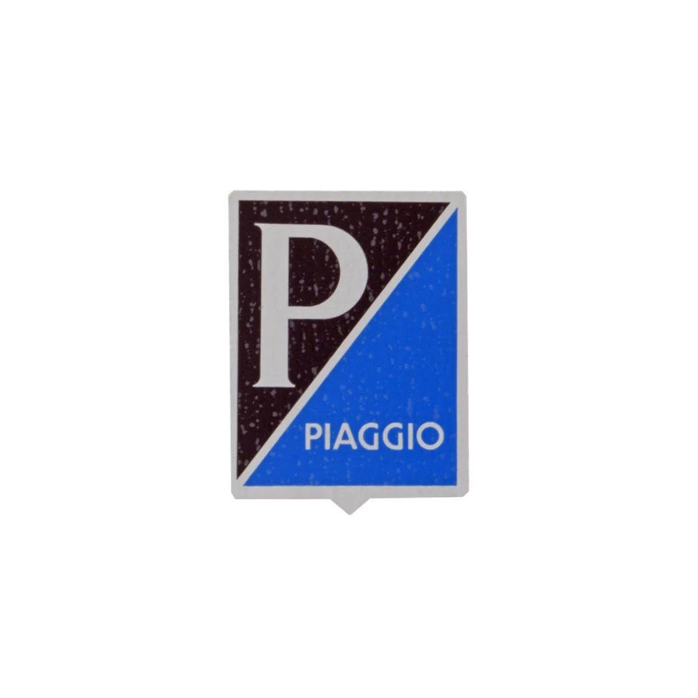 Emblem PIAGGIO 37x47mm Aluminium, zum Kleben, dunkelblau