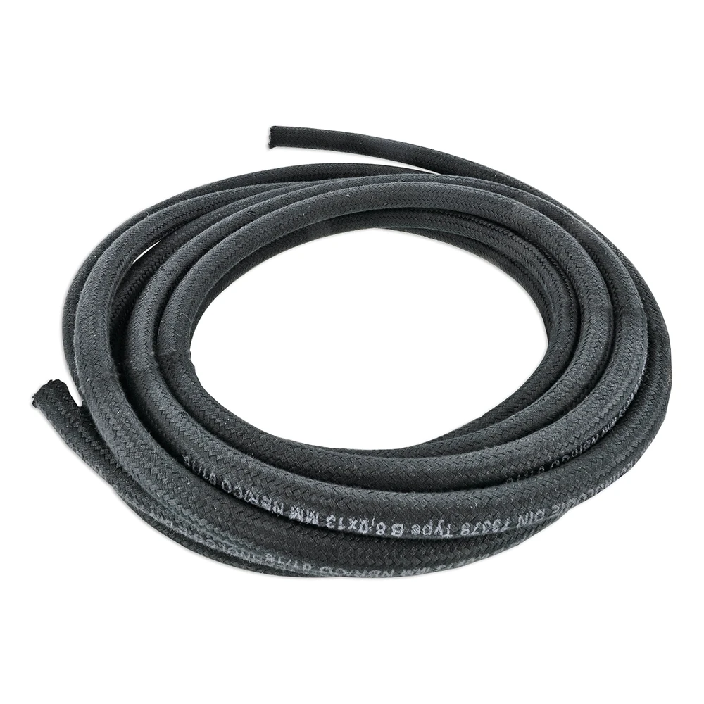 Benzinschlauch 4x9.5mm schwarz vintage, geflochten (5m)
