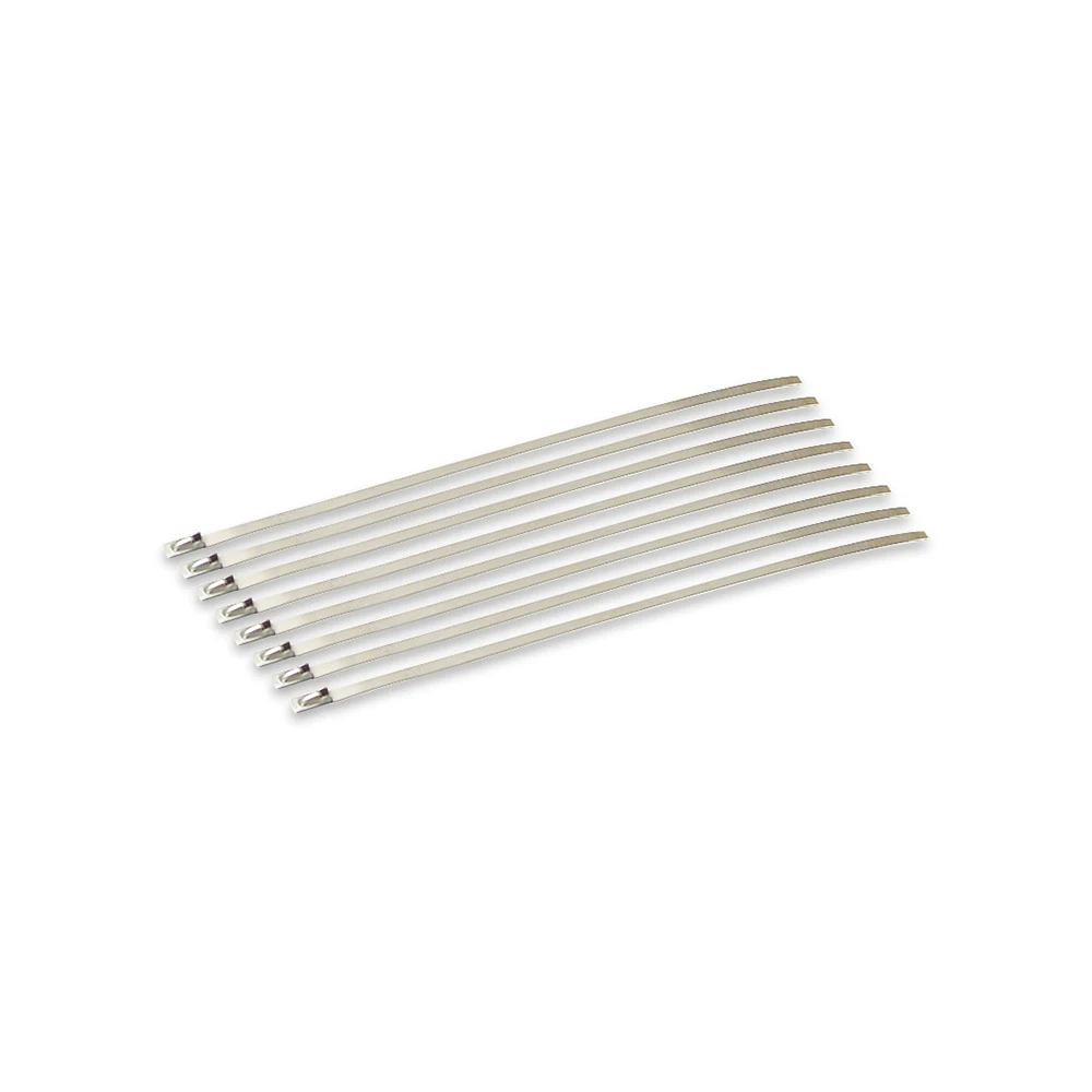 Endband Edelstahl zu Auspuffband DEi, 20cm (8 Stück)