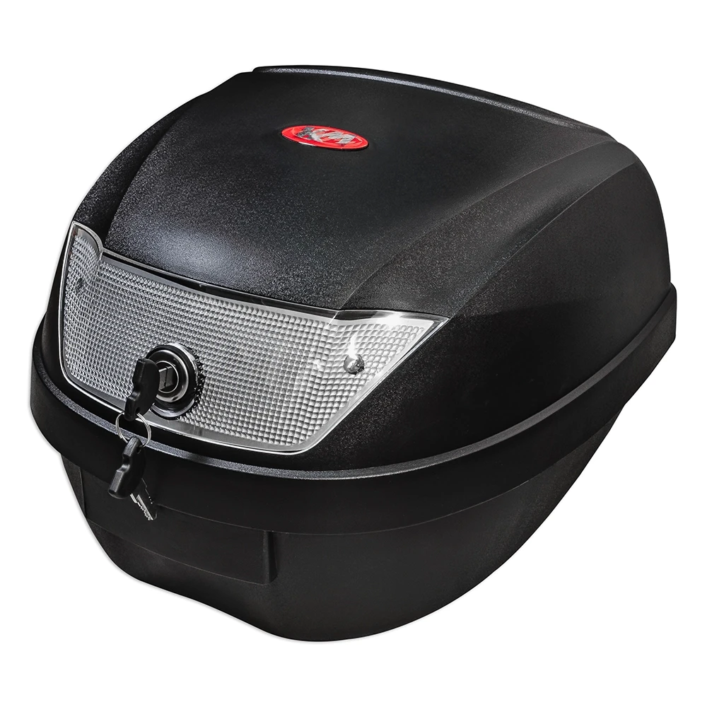 Top Case KXM WR 28 Liter schwarz/weiss inkl. Halterung