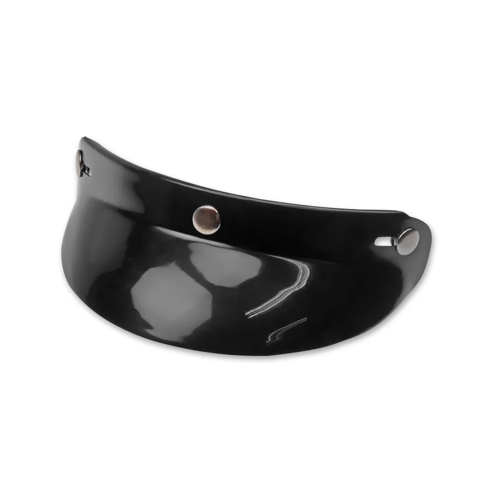 Visier zu Jet Helm Retro LE MANS schwarz, Druckknopf Befestigung