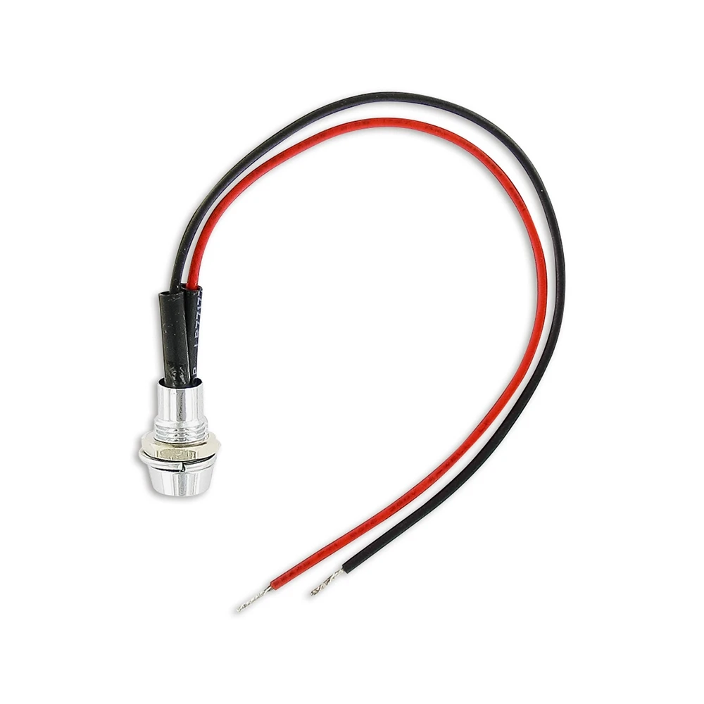 Glühlampe LED mini zum schrauben chrom/rot