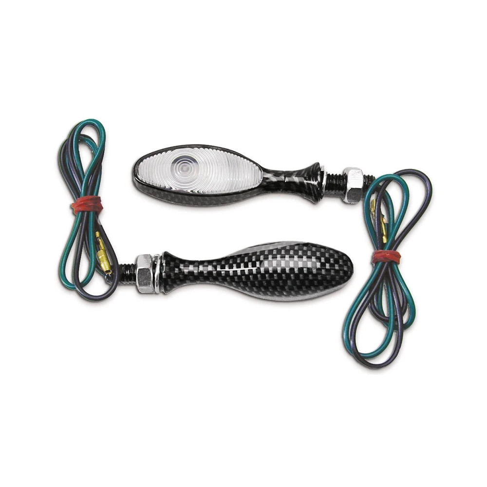 Blinkerset RMS Finger carbon/weiss (10W)