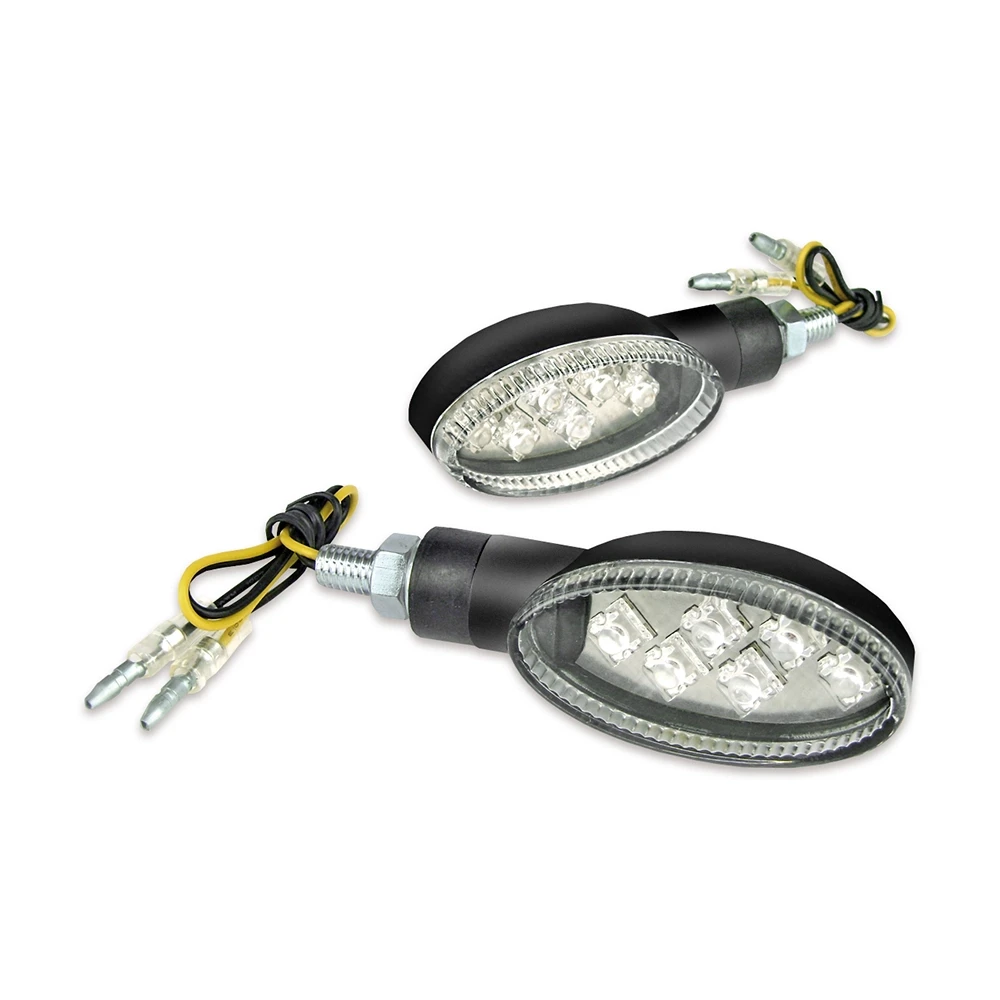 Blinkerset TNT oval LED schwarz/weiss CE NETTOPREIS