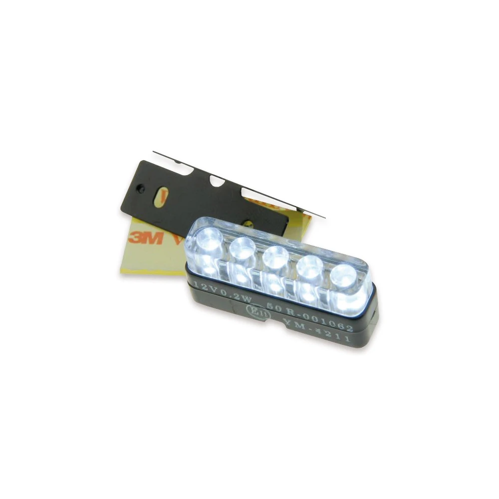 Kennzeichenbeleuchtung str8 LED carbon zum kleben CE