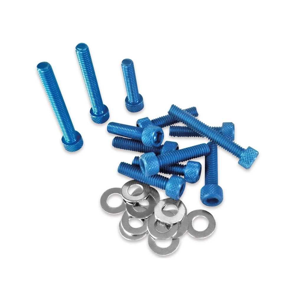 Schraubensatz blau Minarelli Scooter für Variomatikdeckel