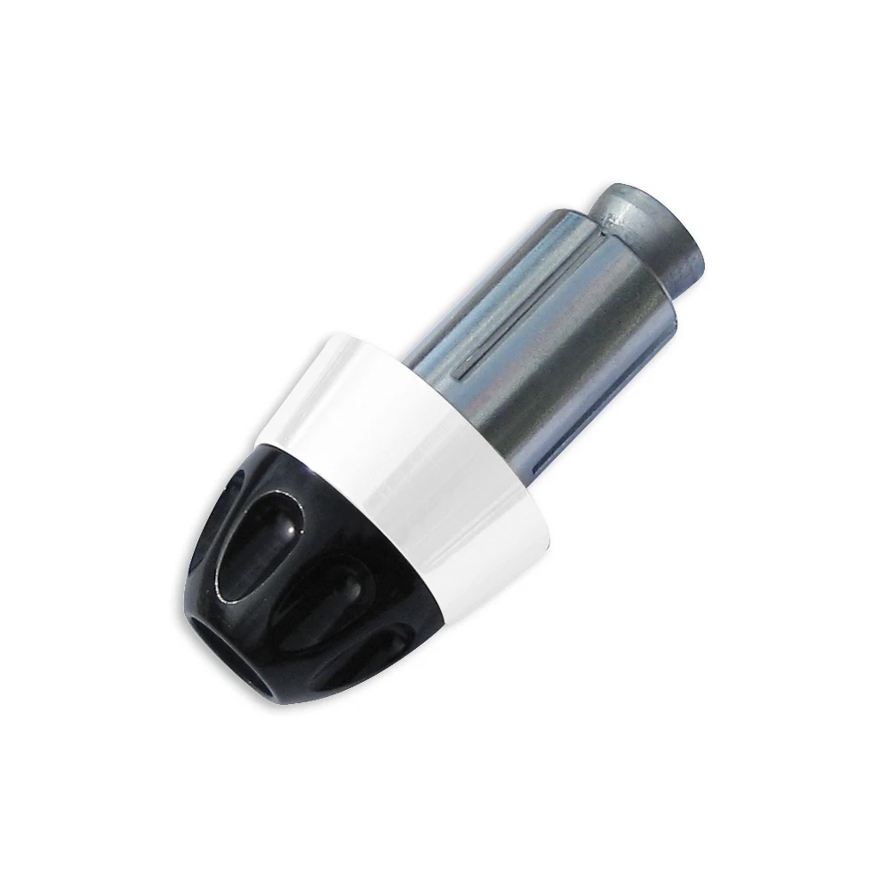 Lenkerendzapfen Rage Alu schwarz-weiss (2 Stück)