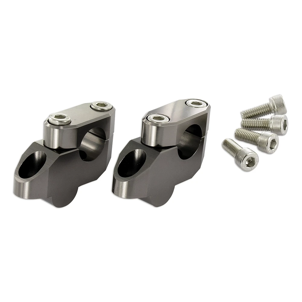 Lenkererhöhung/Versetzung 25/20mm Alu eloxiert anthrazit