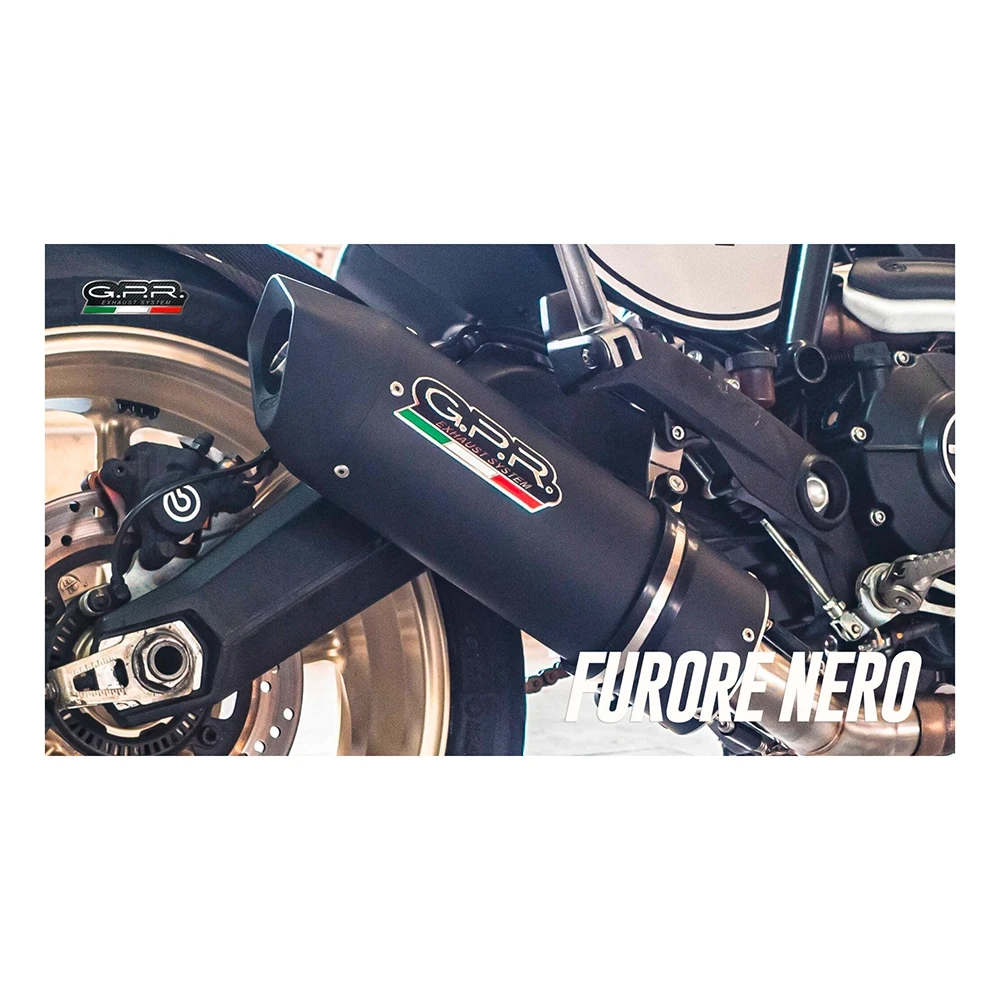 Auspuff GPR Furore Nero in schwarz-matt zu Fantic TL 125 Motard/Enduro (CH-Hom)