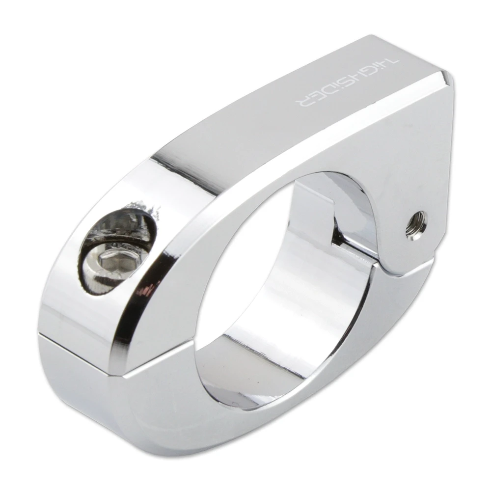 Lenkerschelle HIGHSIDER CNC Alu, chrom für Lenker Ø25.4mm