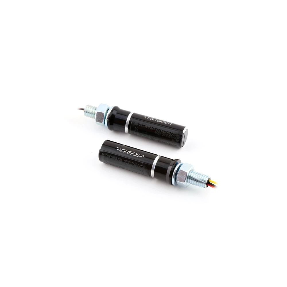 Blinker LED HIGHSIDER CONERO schwarz/getönt, Rücklicht E-Hom