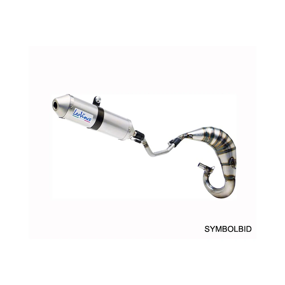 Auspuff LeoVince (SCOOT) X-Fight Handmade in Alu zu Derbi Senda Pro R/SM 5