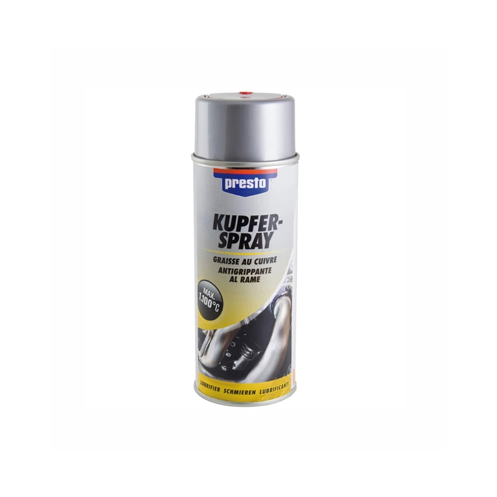 Kupfer-Spray PRESTO zum schmieren von Schrauben und Lager -40°C bis +250°C