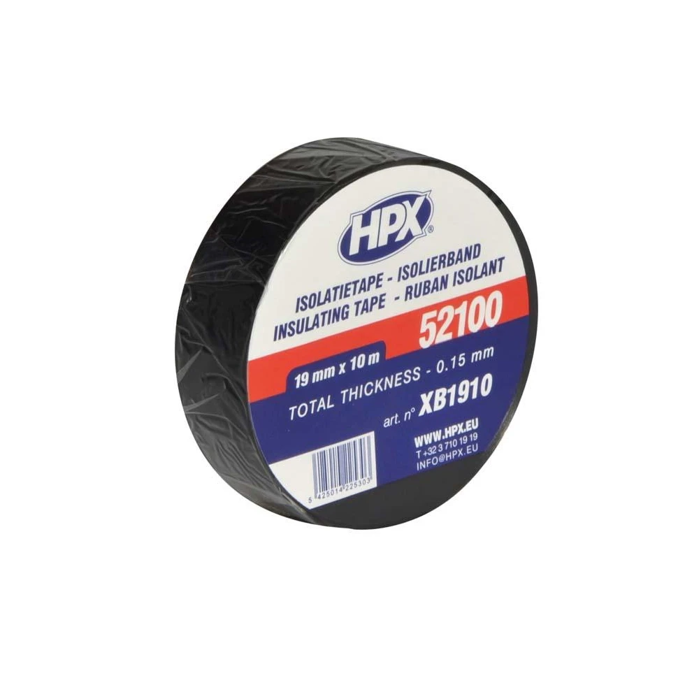 Klebeband HPX INSULATION TAPE 5200, isoliert, SCHWARZ, 19mm x 10m