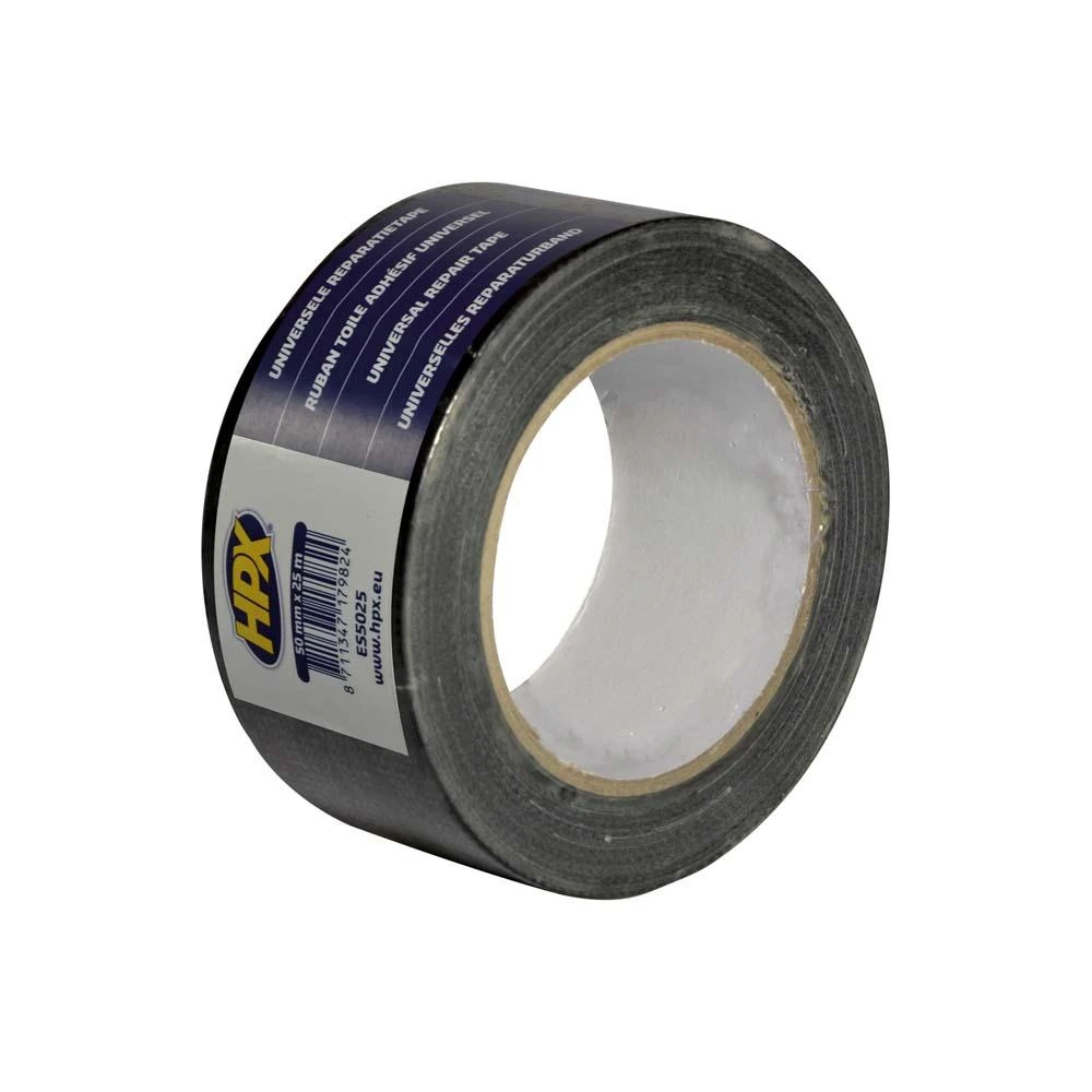 Klebeband HPX UNIVERSAL REPAIR TAPE, SCHWARZ, 50mm x 25m (Racetape)
