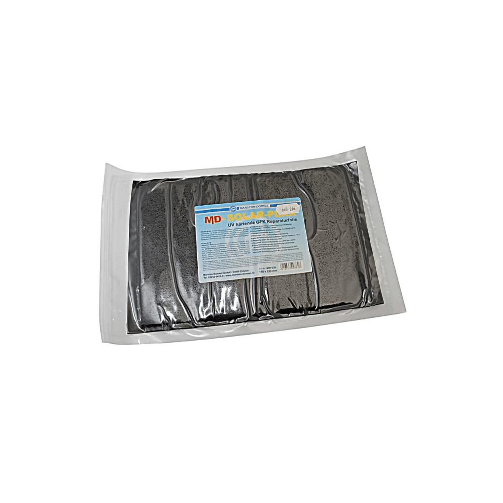 Reparaturfolie MD SOLAR-PLAX, UV härtende GFK Folie 150x220mm