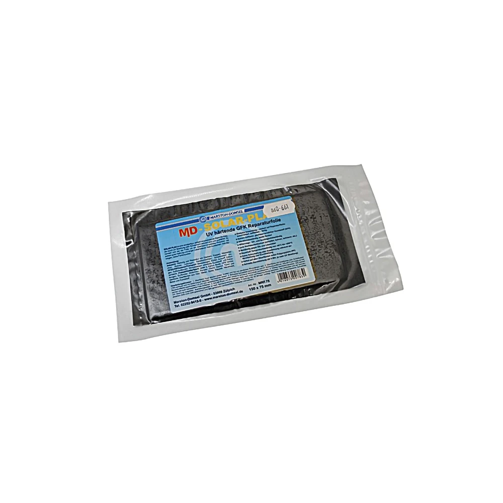 Reparaturfolie MD SOLAR-PLAX, UV härtende GFK Folie 150x75mm
