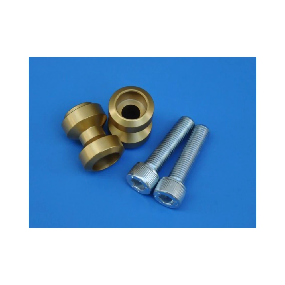 Ständeraufnahmen MP (Paar) in Gold zu KTM mit Gewinde M10 x 1.5mm