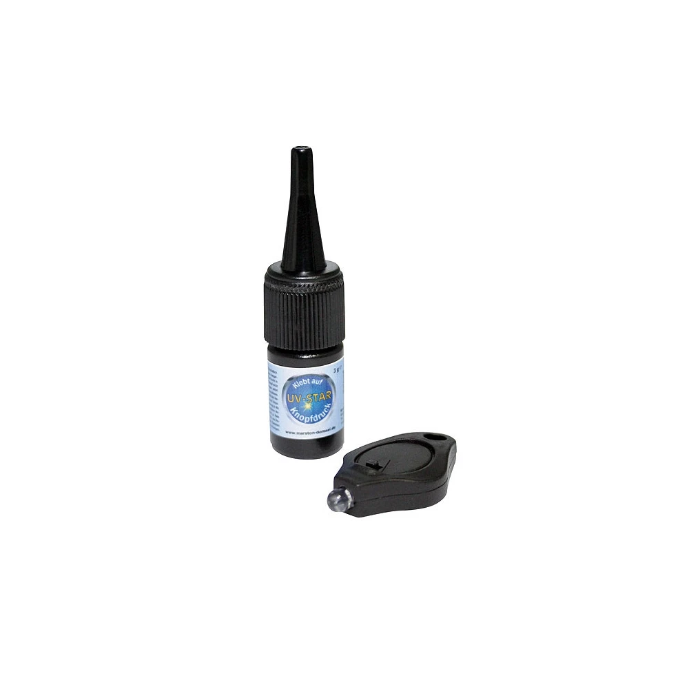 Kleber MD UV-STAR Glas/Kunststoffe/Metalle/Holz/Stein (3gr) inkl. Beamer