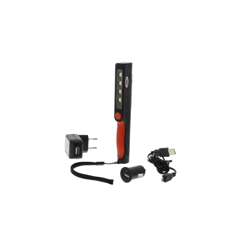Hand- Werkstattleuchte JMP 2W COB LED mit AKKU und Ladekabel, mit Magnetpl