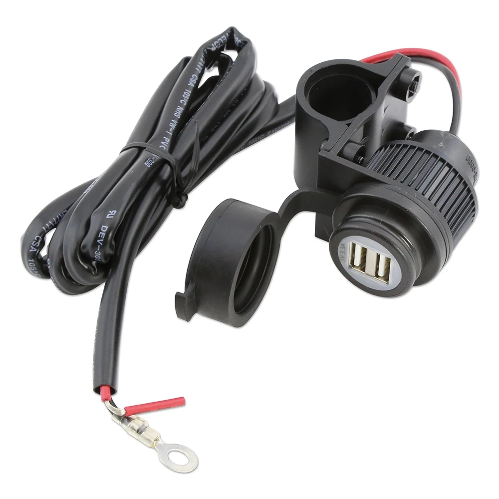 Buchse SHIN YO 2x USB, 12V, witt. beständig, Auto-Zigarettenanzünder Buchs