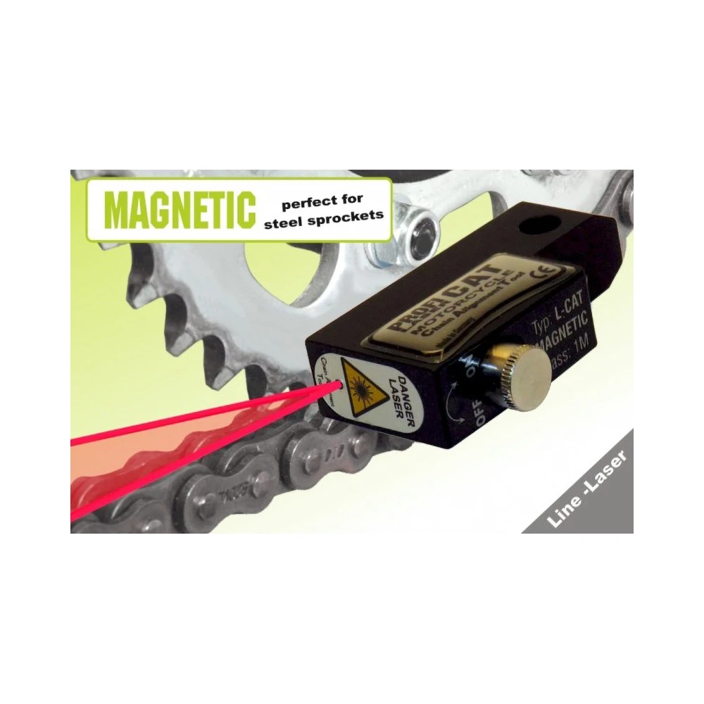 Kettenfluchttester Profi Products CAT-LINE-MAGNET Laserlinie Ausrichtung 